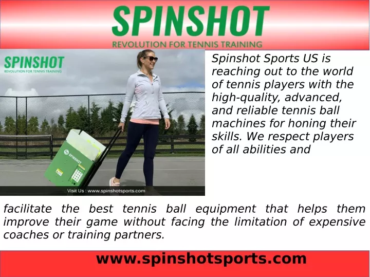 spinshot sports us is reaching out to the world