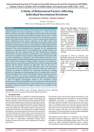 international journal of trend in scientific