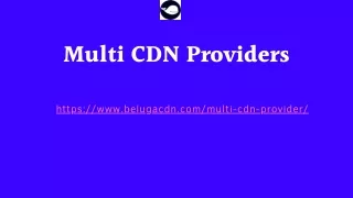 Multi CDN Providers