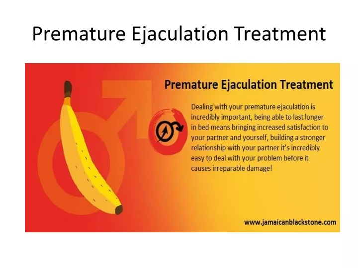 premature ejaculation treatment