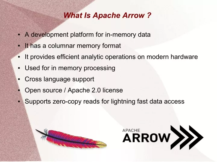 what is apache arrow