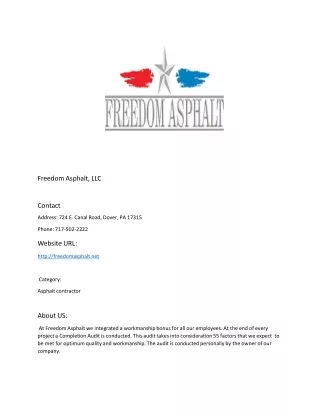 Freedom Asphalt, LLC