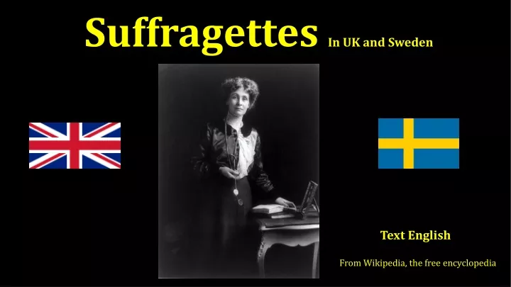 suffragettes in uk and sweden