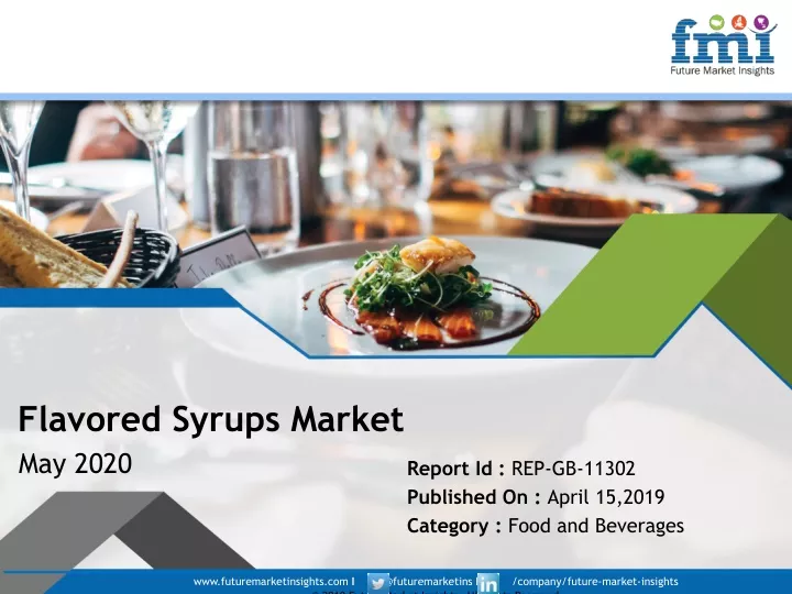 flavored syrups market may 2020