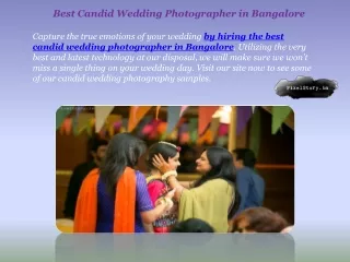 Best Candid Wedding Photographer in Bangalore