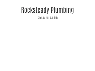 Rocksteady Plumbing
