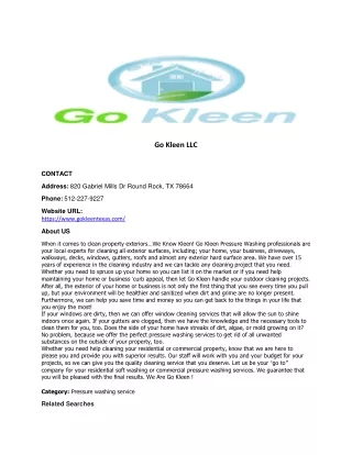 Go Kleen LLC