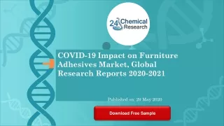 COVID 19 Impact on Furniture Adhesives Market, Global Research Reports 2020 2021