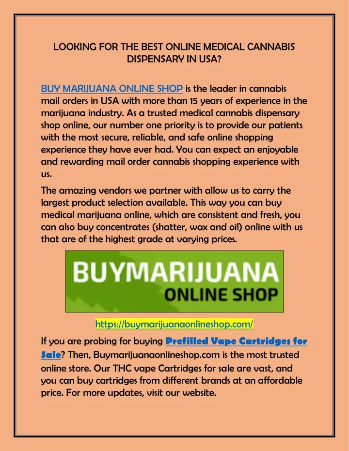 looking for the best online medical cannabis