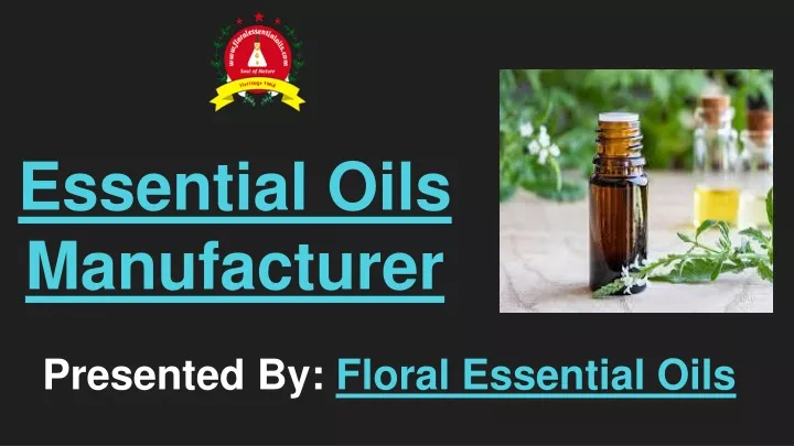 essential oils manufacturer