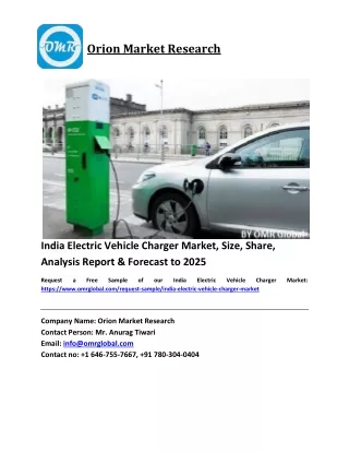 India Electric Vehicle Charger Market Growth, Size, Share, Industry Report and Forecast 2019-2025