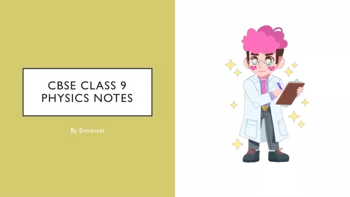 cbse class 9 physics notes
