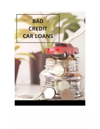 BAD CREDIT CAR LOANS TORONTO WITH NO PAYMENT PENALTIES