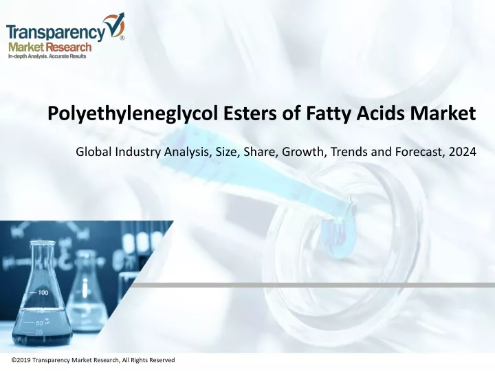 polyethyleneglycol esters of fatty acids market