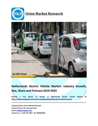 Netherlands Electric Vehicle Market Growth, Size, Share, Industry Report and Forecast to 2019-2025