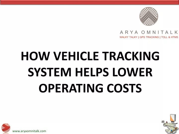 how vehicle tracking system helps lower operating costs