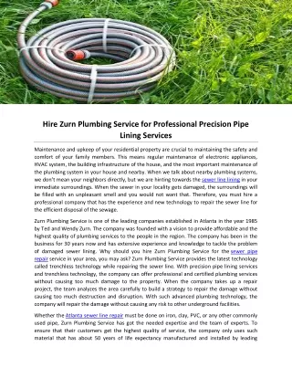 hire zurn plumbing service for professional