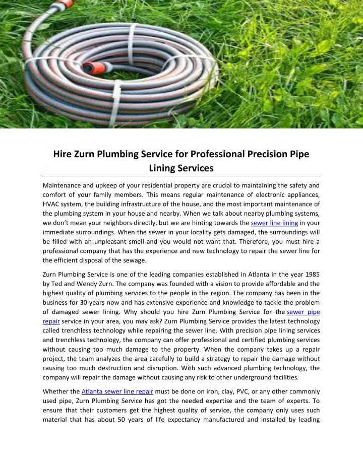 hire zurn plumbing service for professional