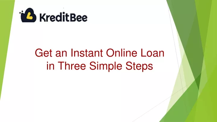 get an instant online loan in three simple steps