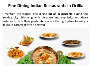 Fine Dining Indian Restaurants in Orillia