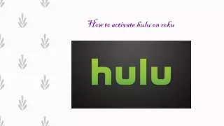 How to activate hulu | visit hulu com activate roku