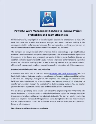 powerful work management solution to improve