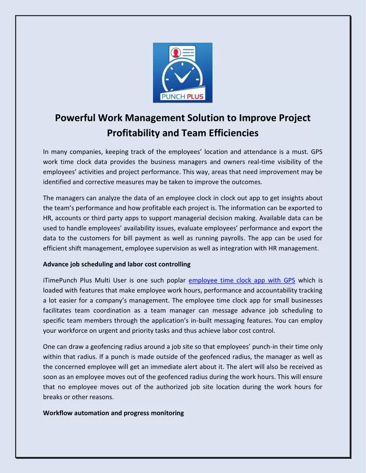 powerful work management solution to improve