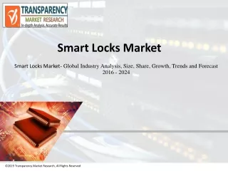 Global Smart Locks Market worth US$1.01 bn by the end of 2024