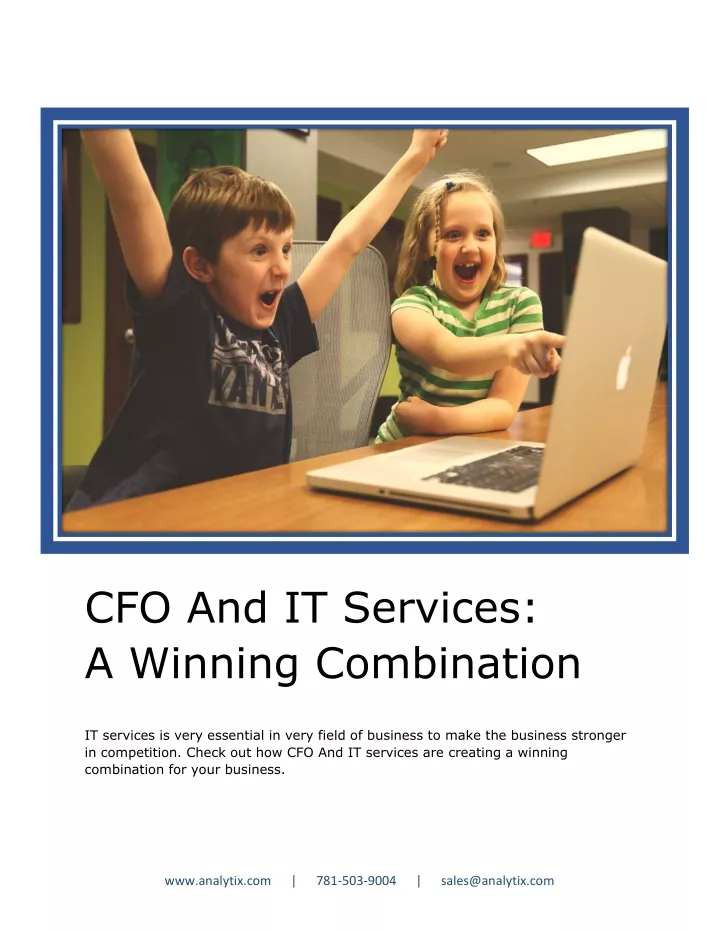 cfo and it services a winning combination