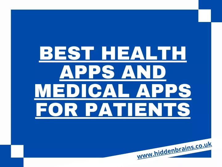 best health apps and medical apps for patients