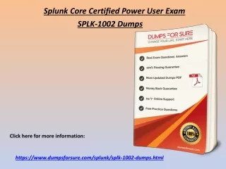 splunk core certified power user exam