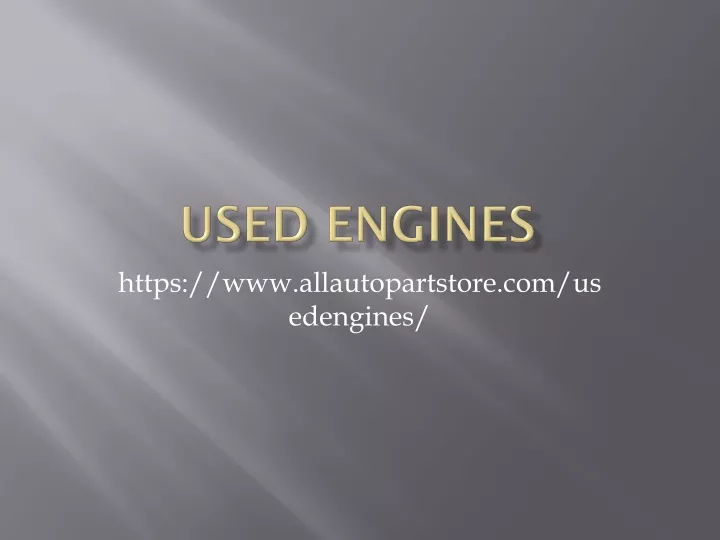 used engines