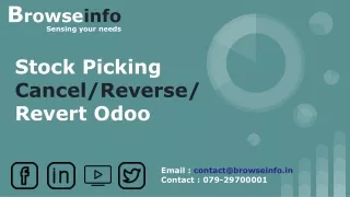 Stock Picking Cancel/Reverse/Revert Odoo
