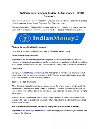 indian money company review indian money health