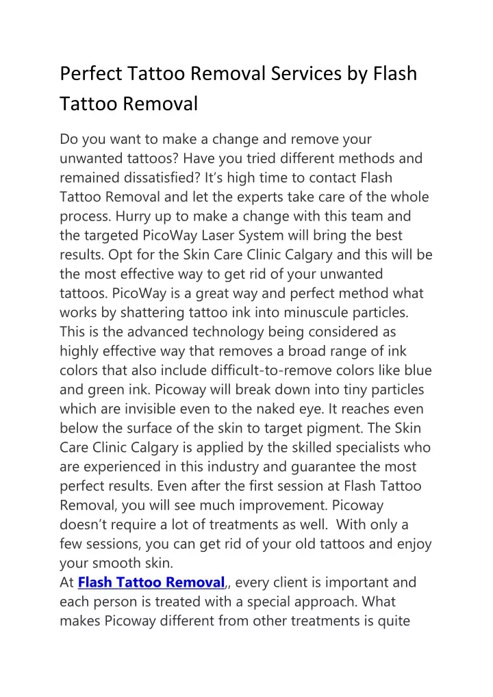 perfect tattoo removal services by flash tattoo