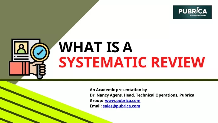 what is a systematic review