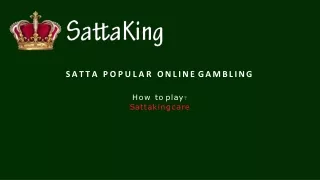 What is the trick to win Satta-King game?