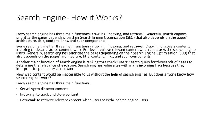 search engine how it works