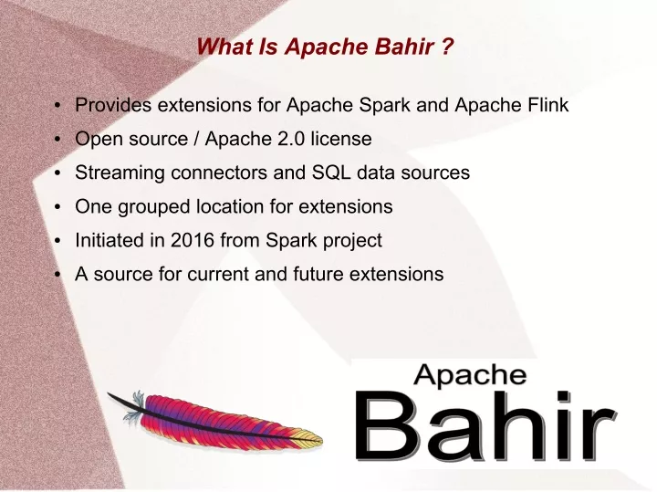 what is apache bahir