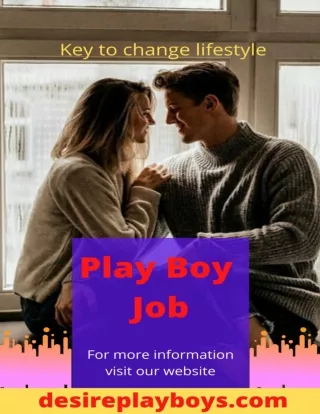 Know the Benefits of Call Boy Job In India