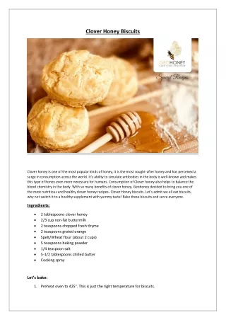 clover honey biscuits
