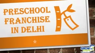 Preschool Franchise in Delhi | Grow Inn Steps