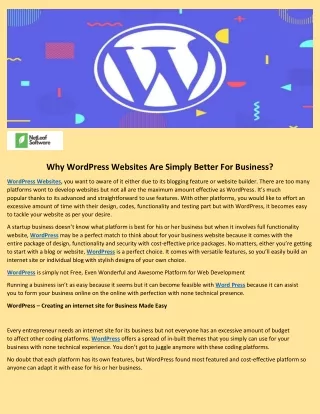 why wordpress websites are simply better