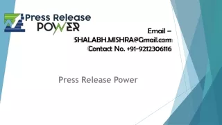 Press Release Power Distribution