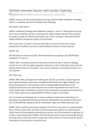 sid roth interview session with sandra teplinsky