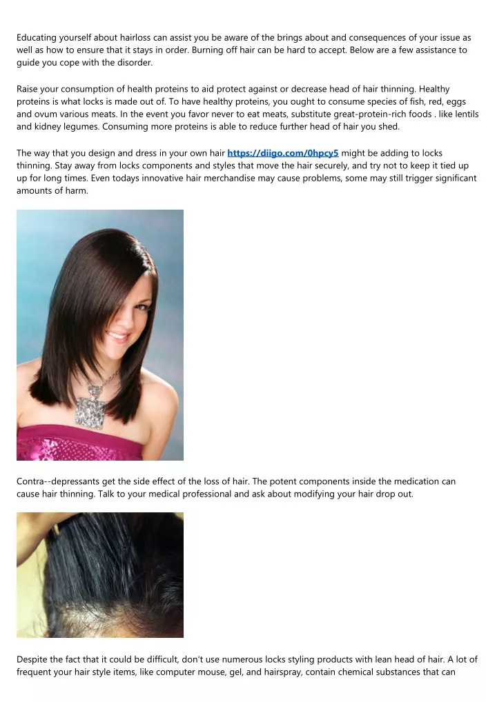 educating yourself about hairloss can assist