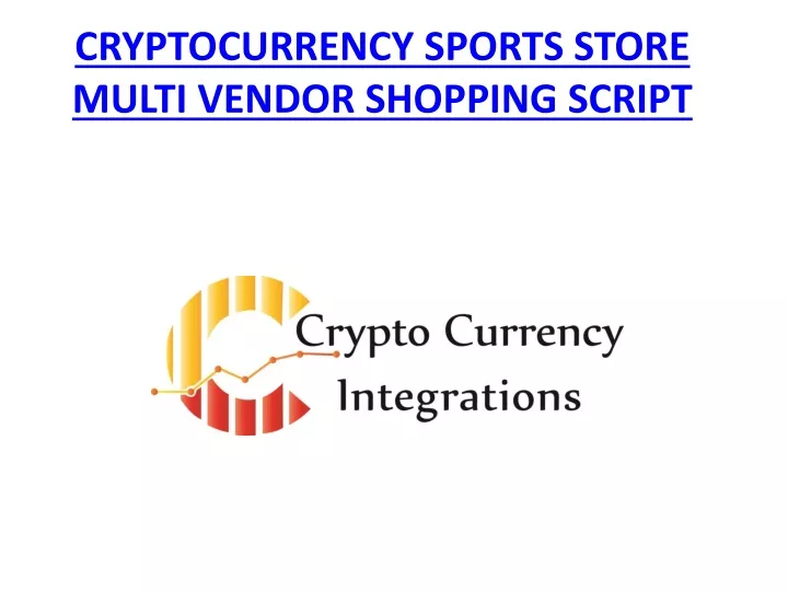 cryptocurrency sports store multi vendor shopping script