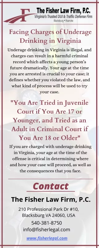 Virginia Underage Drinking Lawyer