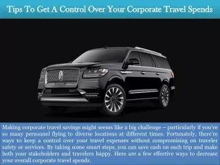 Tips To Get A Control Over Your Corporate Travel Spends