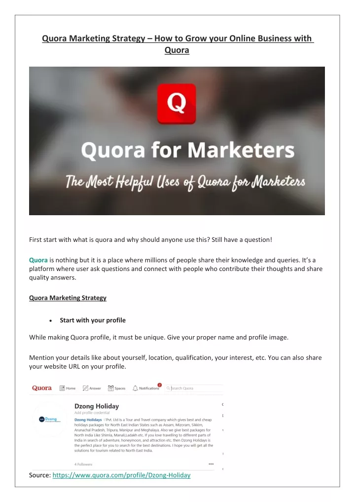 quora marketing strategy how to grow your online